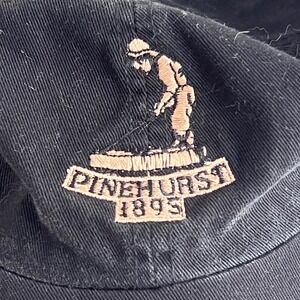 Imperial Pinehurst 1893 Golf Hat Mens OSFA Adjustable Strapback Black Dad Cap